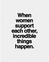 women supporting each other